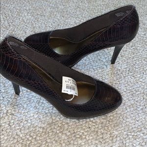 FAUX snakeskin heels